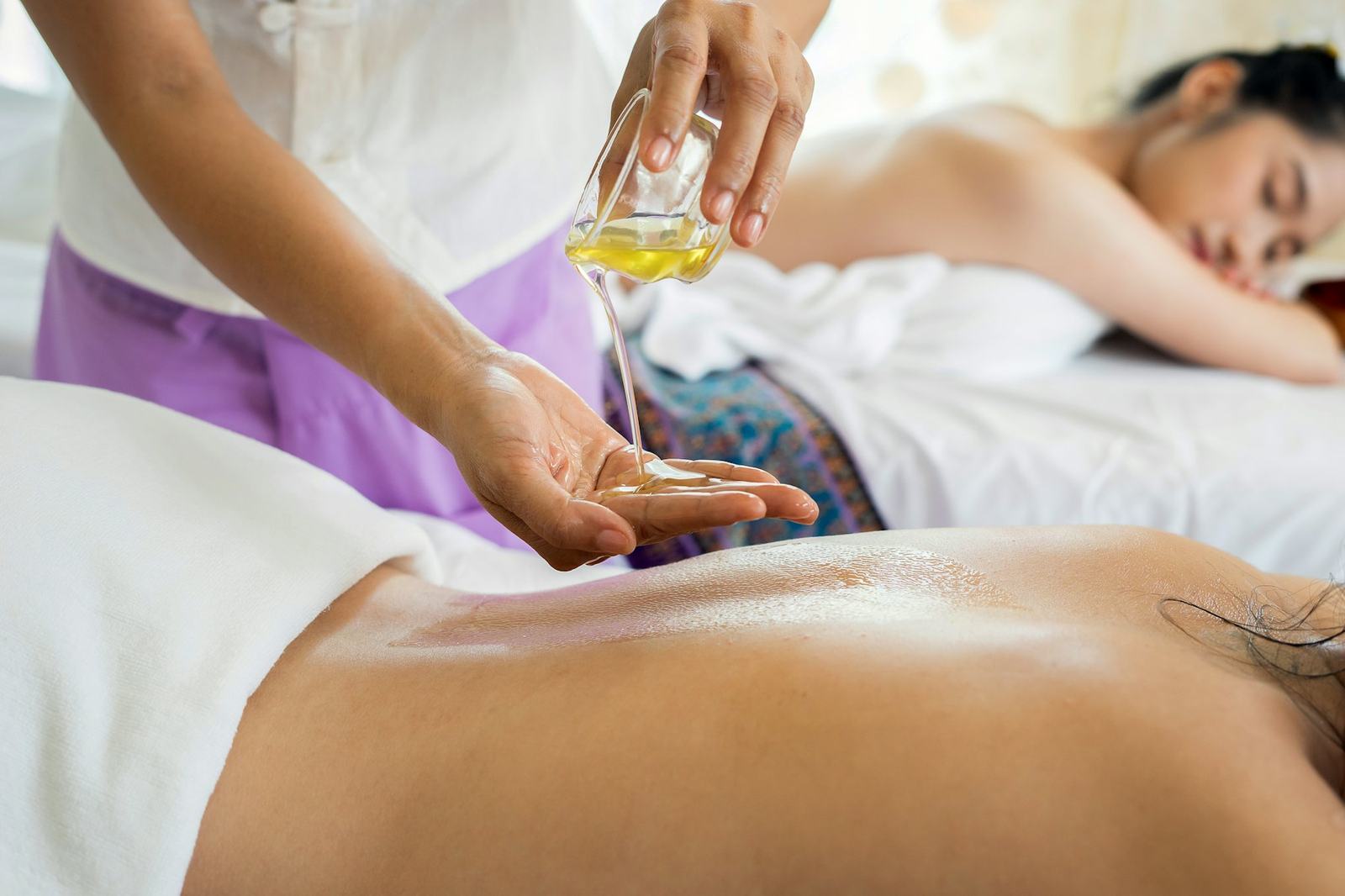 Masaje relajante en cabina del Centro de Belleza Patricia